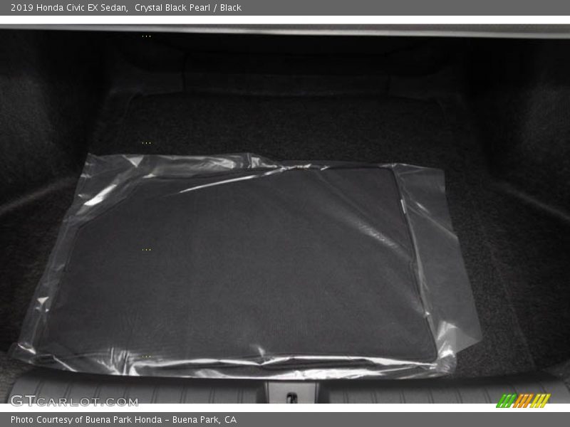 Crystal Black Pearl / Black 2019 Honda Civic EX Sedan