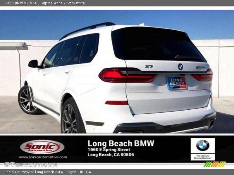 Alpine White / Ivory White 2020 BMW X7 M50i