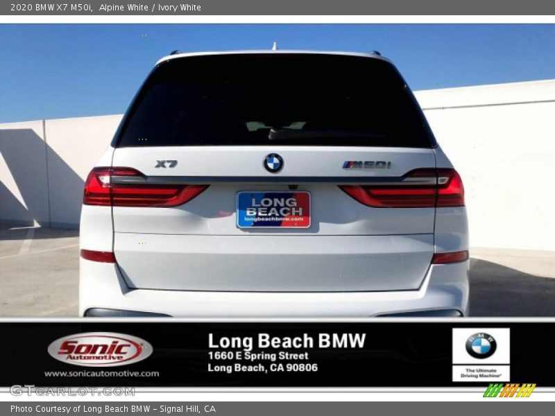 Alpine White / Ivory White 2020 BMW X7 M50i
