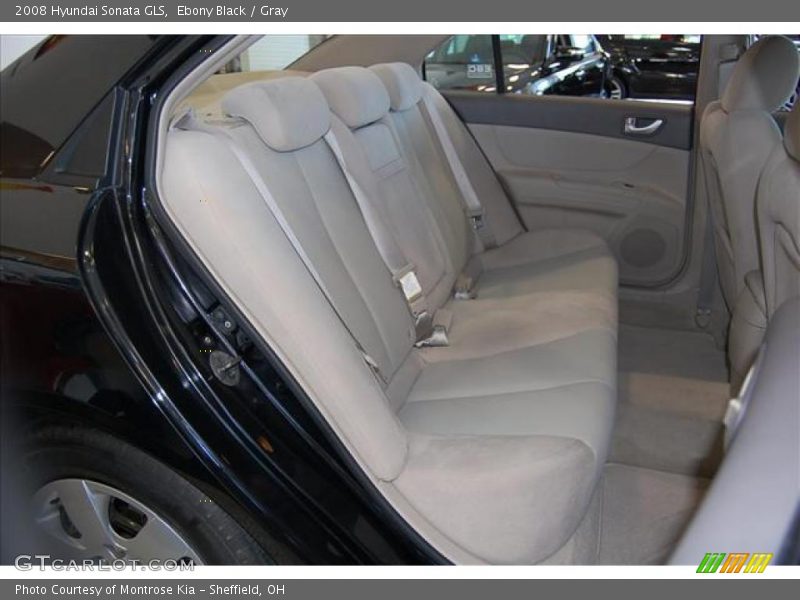 Ebony Black / Gray 2008 Hyundai Sonata GLS