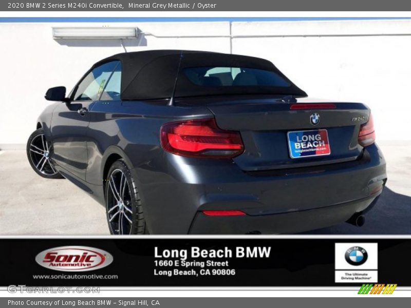 Mineral Grey Metallic / Oyster 2020 BMW 2 Series M240i Convertible