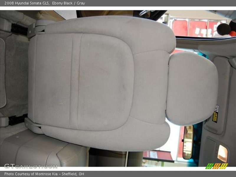Ebony Black / Gray 2008 Hyundai Sonata GLS