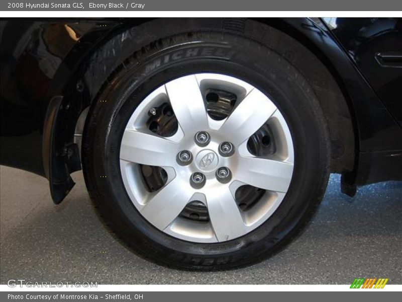 Ebony Black / Gray 2008 Hyundai Sonata GLS