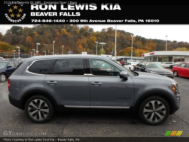 Everlasting Silver / Black 2020 Kia Telluride EX AWD