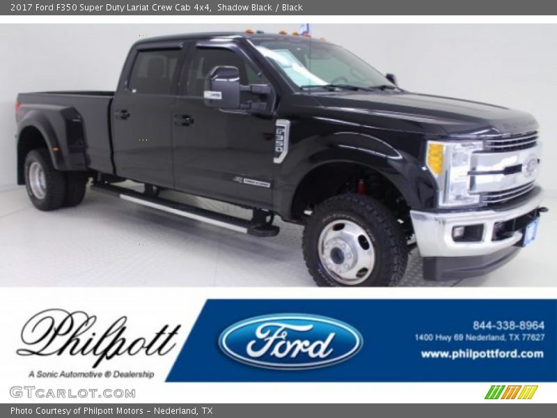 Shadow Black / Black 2017 Ford F350 Super Duty Lariat Crew Cab 4x4