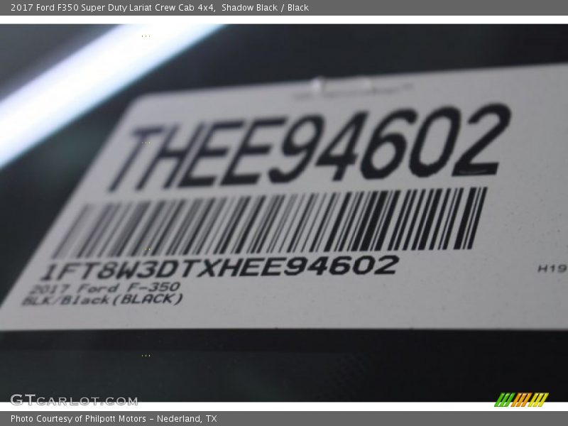 Shadow Black / Black 2017 Ford F350 Super Duty Lariat Crew Cab 4x4