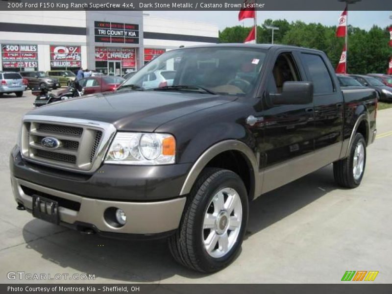 Dark Stone Metallic / Castano Brown Leather 2006 Ford F150 King Ranch SuperCrew 4x4