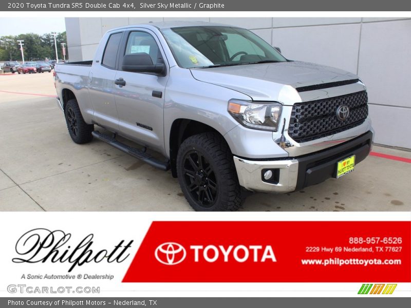 Silver Sky Metallic / Graphite 2020 Toyota Tundra SR5 Double Cab 4x4