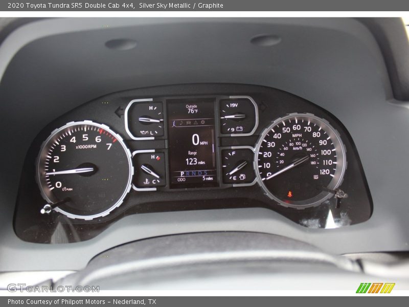 Silver Sky Metallic / Graphite 2020 Toyota Tundra SR5 Double Cab 4x4
