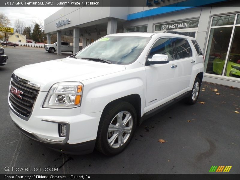 Summit White / Jet Black 2017 GMC Terrain SLE AWD