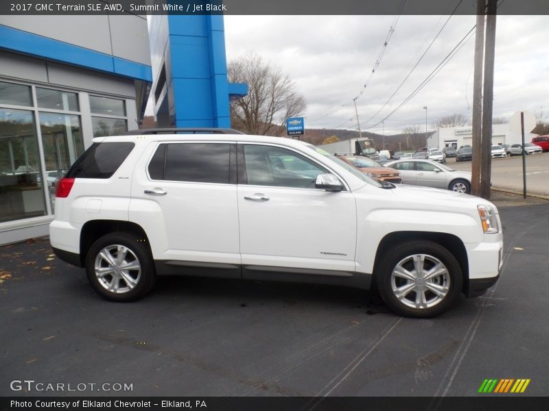 Summit White / Jet Black 2017 GMC Terrain SLE AWD