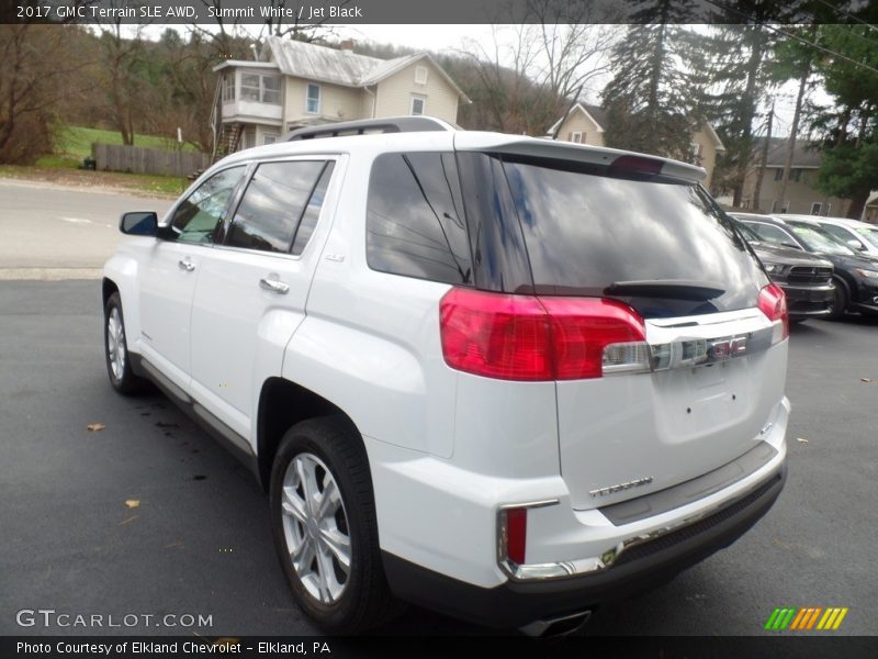 Summit White / Jet Black 2017 GMC Terrain SLE AWD