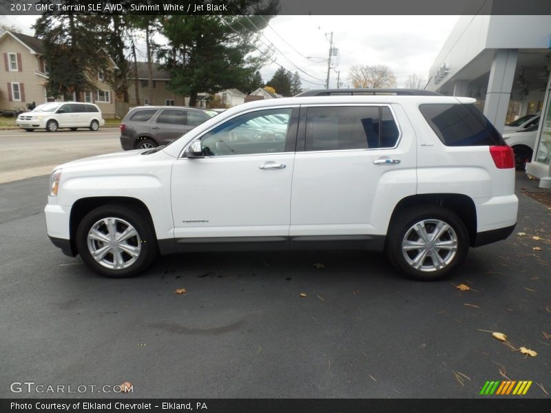 Summit White / Jet Black 2017 GMC Terrain SLE AWD