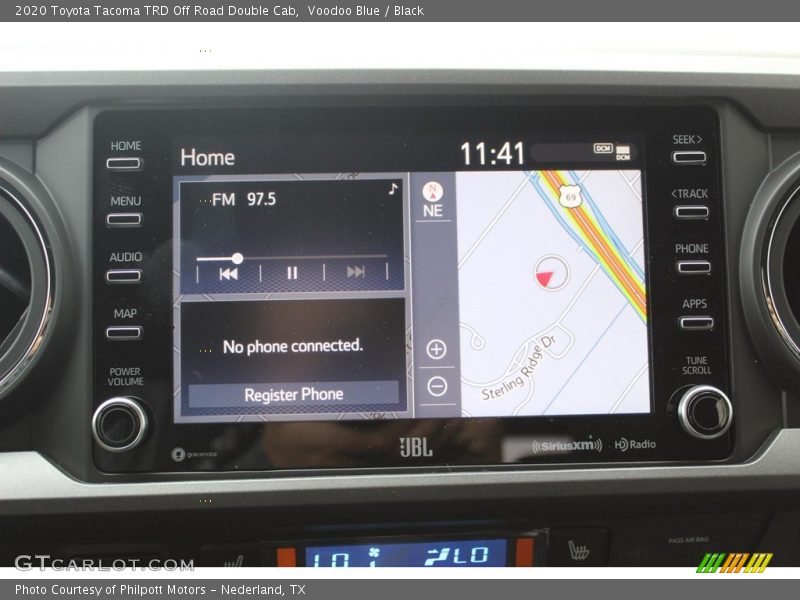 Navigation of 2020 Tacoma TRD Off Road Double Cab