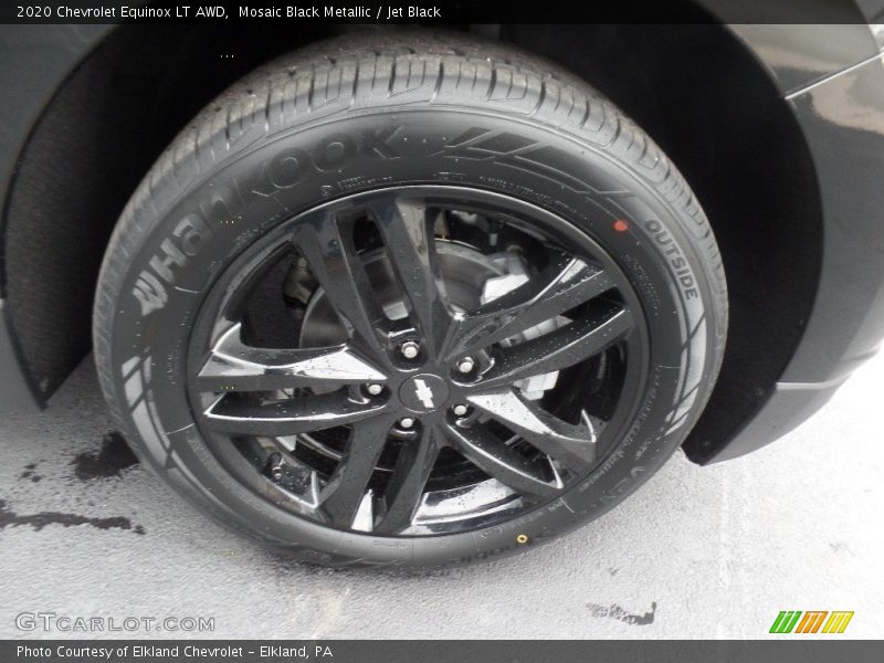 Mosaic Black Metallic / Jet Black 2020 Chevrolet Equinox LT AWD