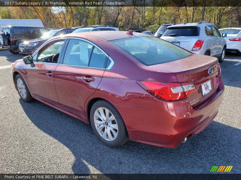 Venetian Red Pearl / Slate Black 2017 Subaru Legacy 2.5i Premium