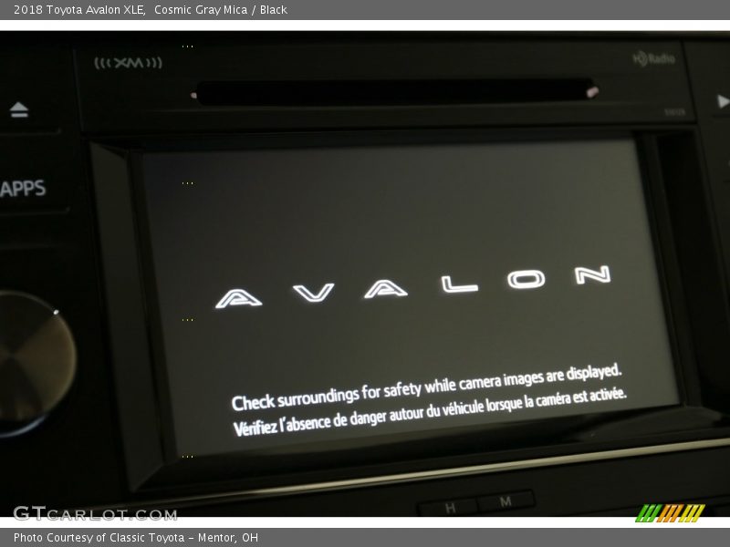 Cosmic Gray Mica / Black 2018 Toyota Avalon XLE