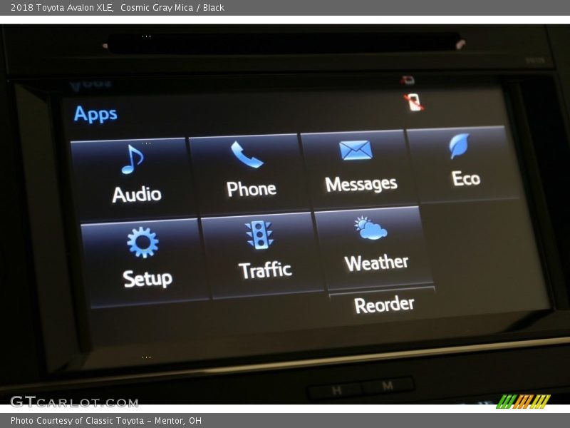Cosmic Gray Mica / Black 2018 Toyota Avalon XLE