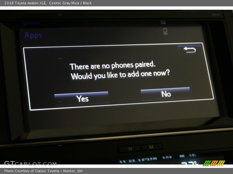 Cosmic Gray Mica / Black 2018 Toyota Avalon XLE