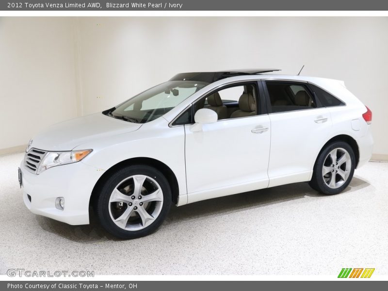 Blizzard White Pearl / Ivory 2012 Toyota Venza Limited AWD