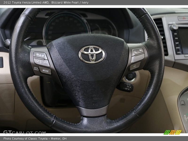 Blizzard White Pearl / Ivory 2012 Toyota Venza Limited AWD