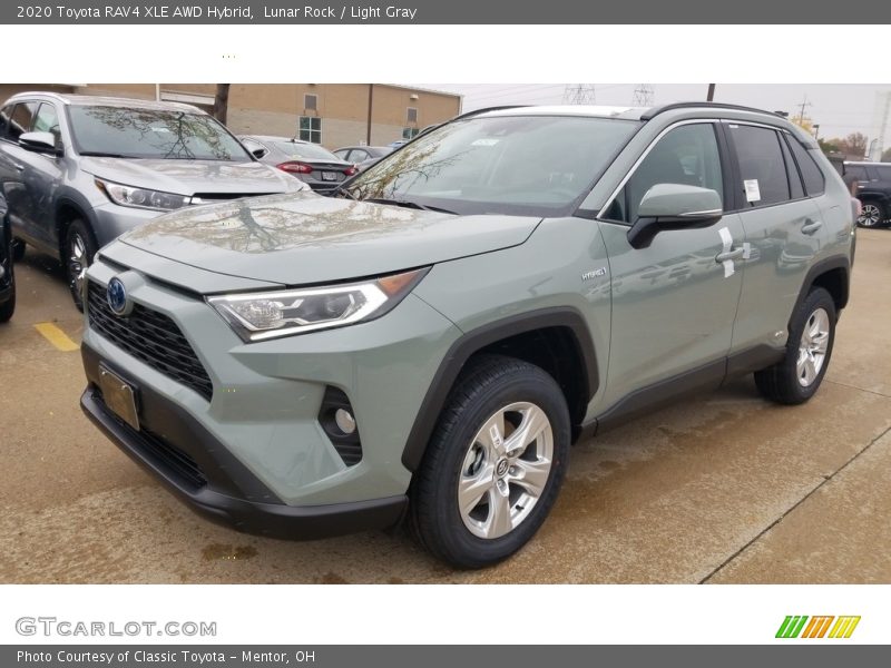 Lunar Rock / Light Gray 2020 Toyota RAV4 XLE AWD Hybrid