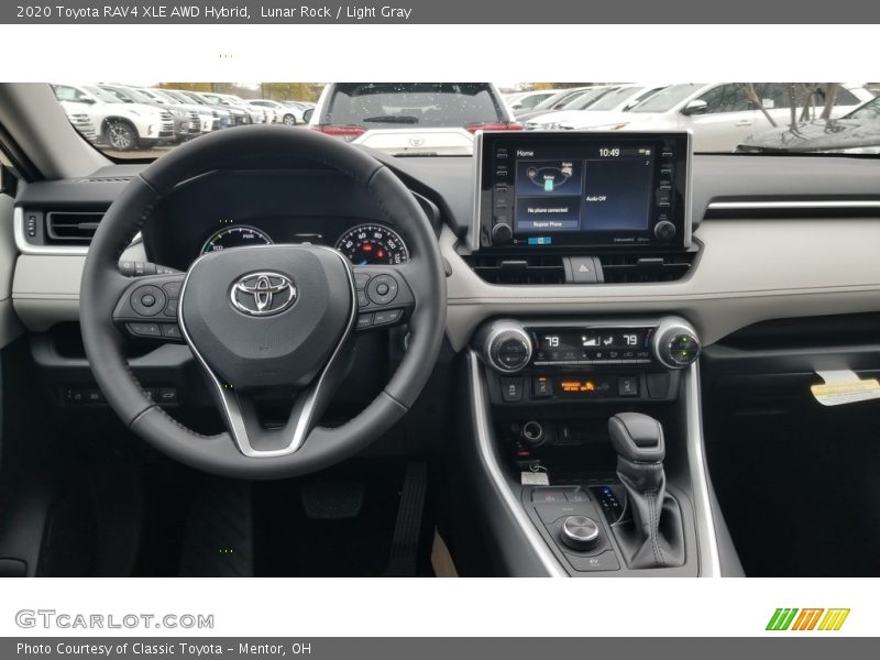 Lunar Rock / Light Gray 2020 Toyota RAV4 XLE AWD Hybrid