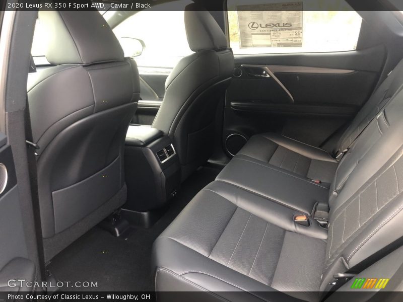 Rear Seat of 2020 RX 350 F Sport AWD