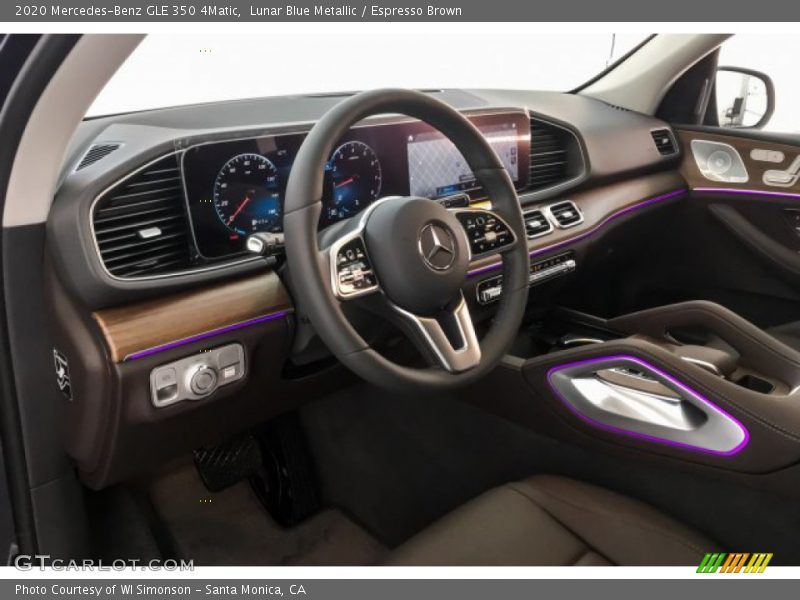 Lunar Blue Metallic / Espresso Brown 2020 Mercedes-Benz GLE 350 4Matic