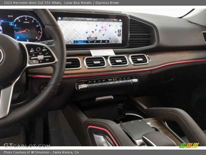 Lunar Blue Metallic / Espresso Brown 2020 Mercedes-Benz GLE 350 4Matic