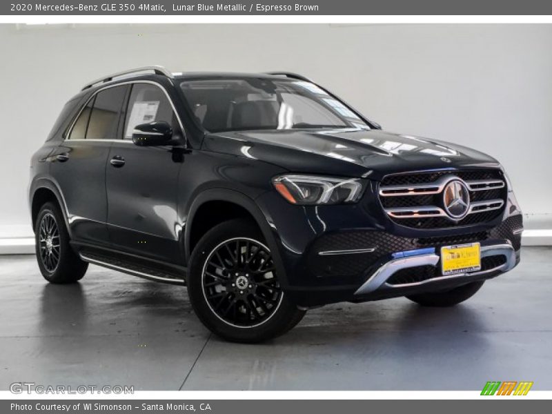 Lunar Blue Metallic / Espresso Brown 2020 Mercedes-Benz GLE 350 4Matic