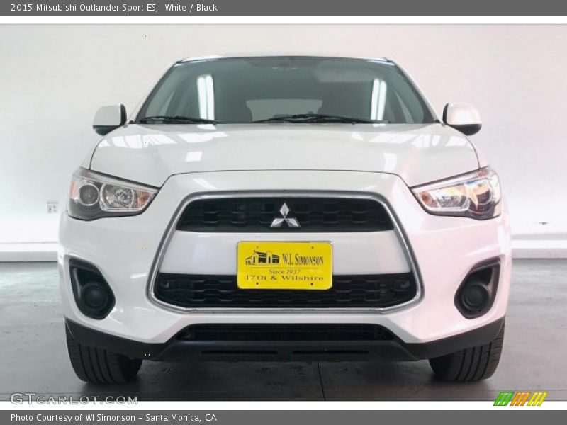 White / Black 2015 Mitsubishi Outlander Sport ES