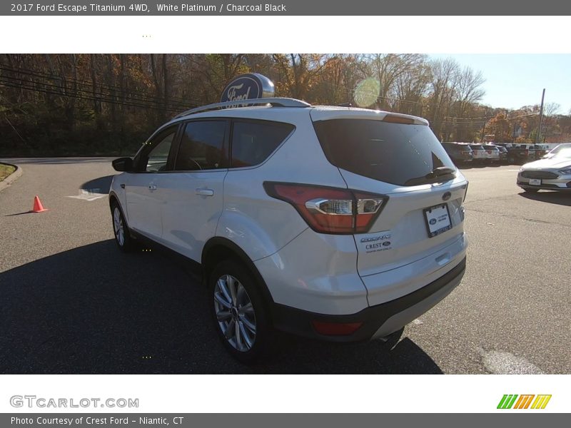 White Platinum / Charcoal Black 2017 Ford Escape Titanium 4WD