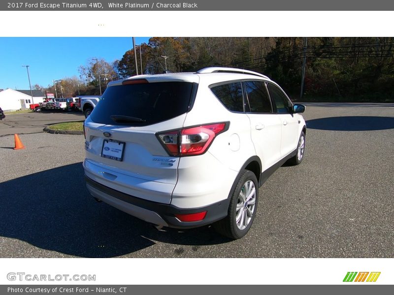 White Platinum / Charcoal Black 2017 Ford Escape Titanium 4WD