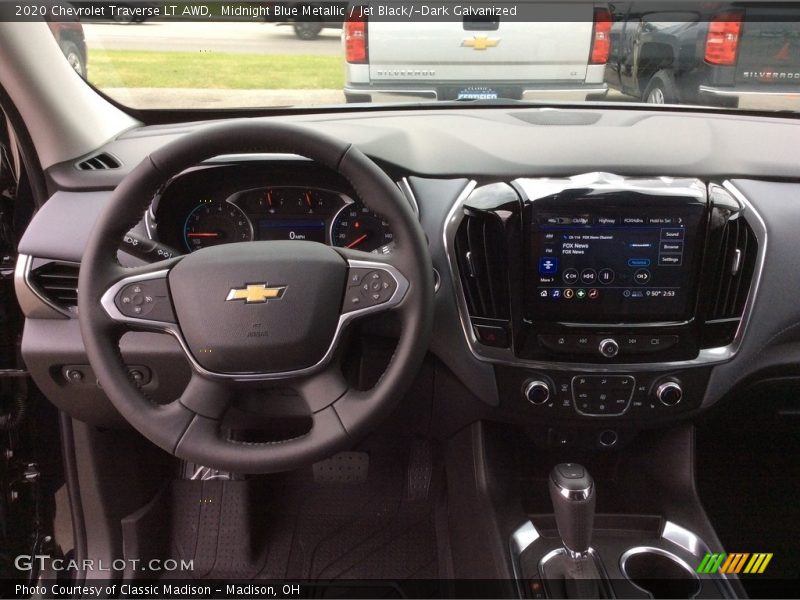 Midnight Blue Metallic / Jet Black/­Dark Galvanized 2020 Chevrolet Traverse LT AWD