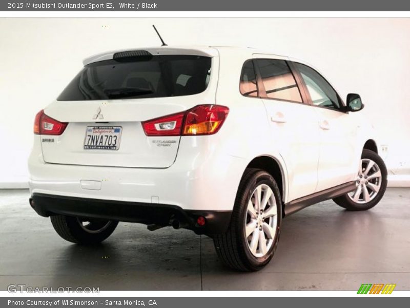White / Black 2015 Mitsubishi Outlander Sport ES