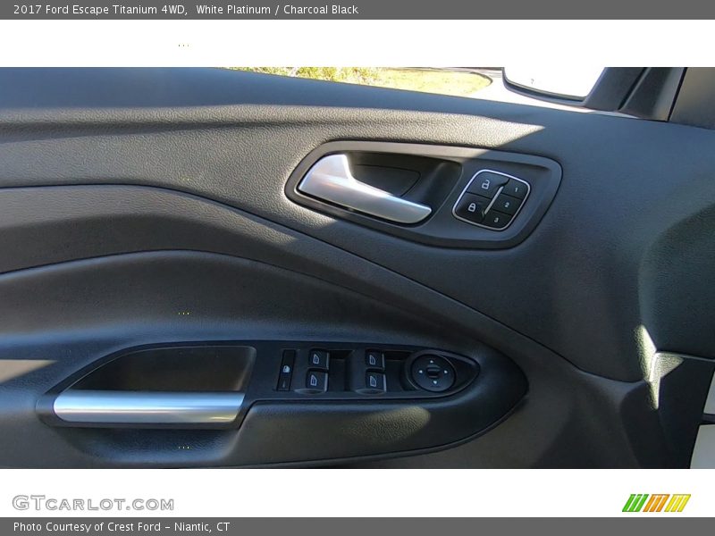 White Platinum / Charcoal Black 2017 Ford Escape Titanium 4WD