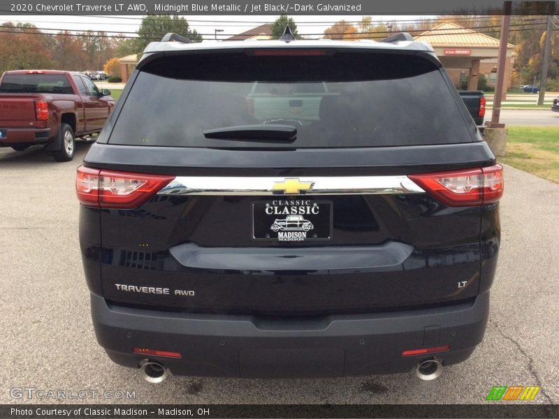 Midnight Blue Metallic / Jet Black/­Dark Galvanized 2020 Chevrolet Traverse LT AWD