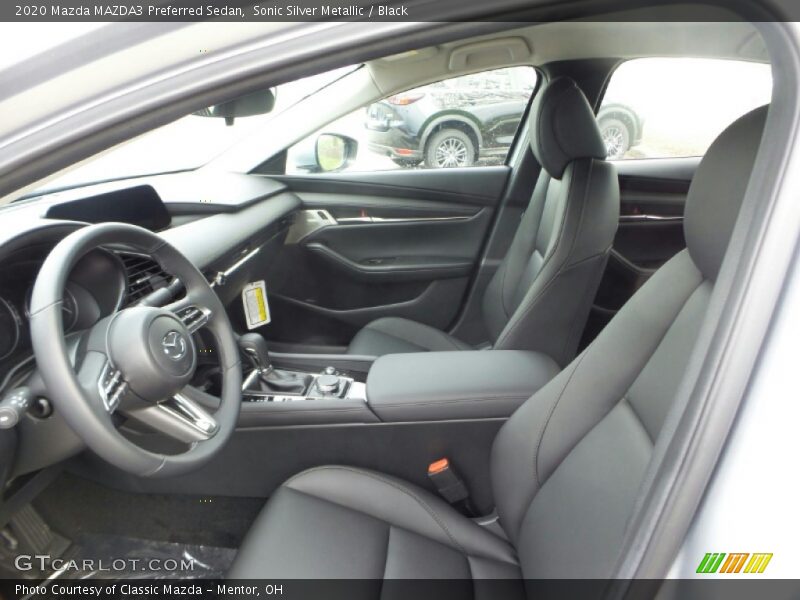 Sonic Silver Metallic / Black 2020 Mazda MAZDA3 Preferred Sedan