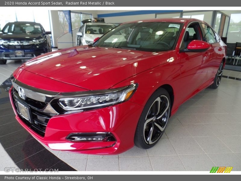 Radiant Red Metallic / Black 2020 Honda Accord Sport Sedan