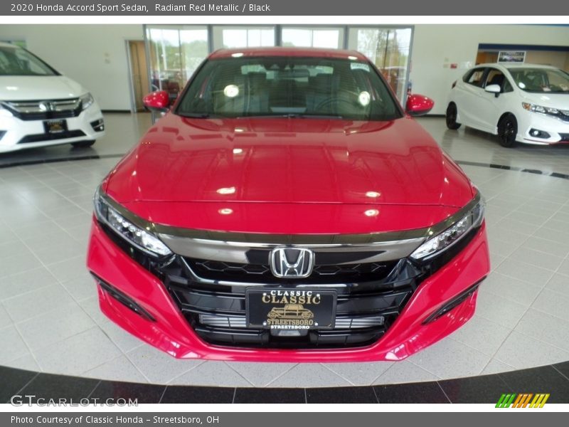 Radiant Red Metallic / Black 2020 Honda Accord Sport Sedan