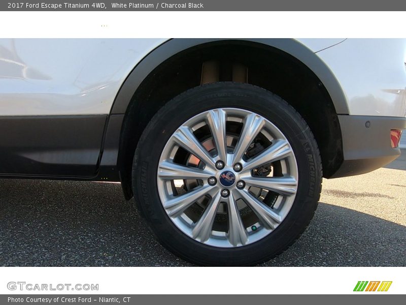 White Platinum / Charcoal Black 2017 Ford Escape Titanium 4WD