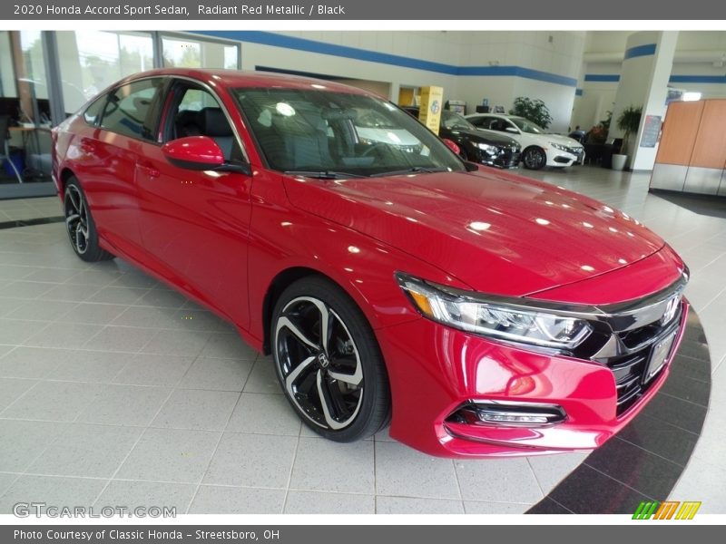 Radiant Red Metallic / Black 2020 Honda Accord Sport Sedan