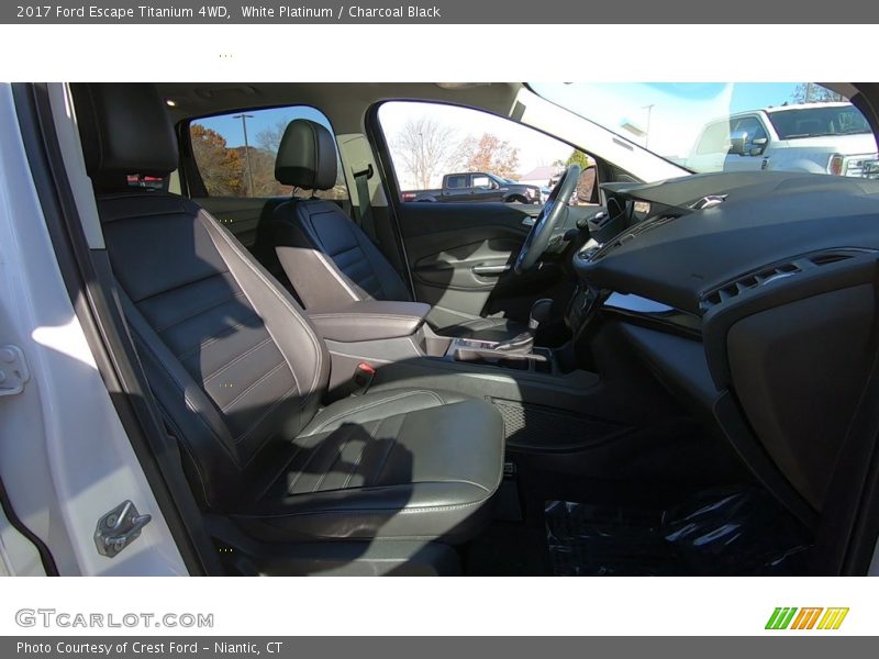 White Platinum / Charcoal Black 2017 Ford Escape Titanium 4WD