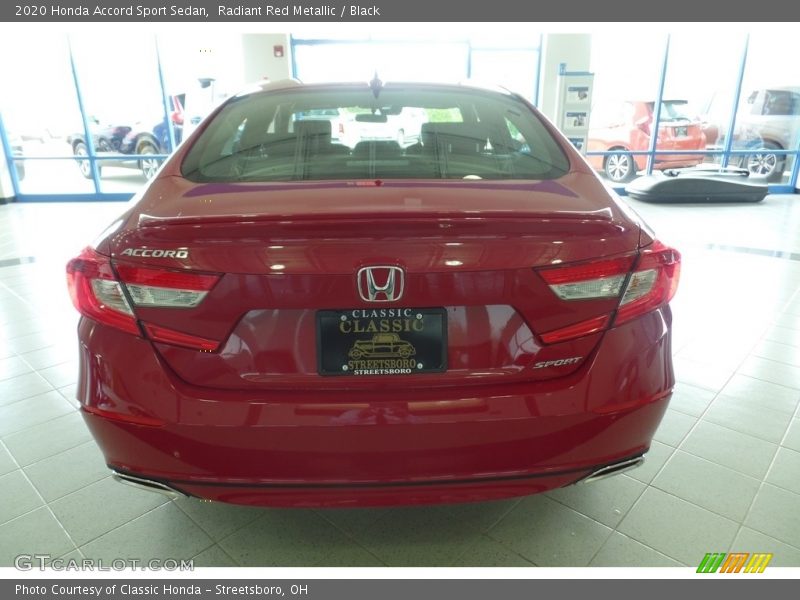 Radiant Red Metallic / Black 2020 Honda Accord Sport Sedan