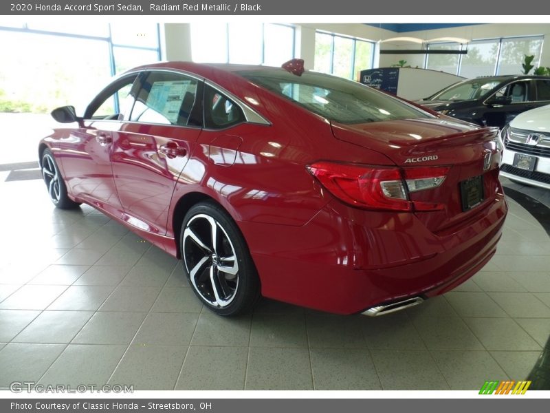 Radiant Red Metallic / Black 2020 Honda Accord Sport Sedan