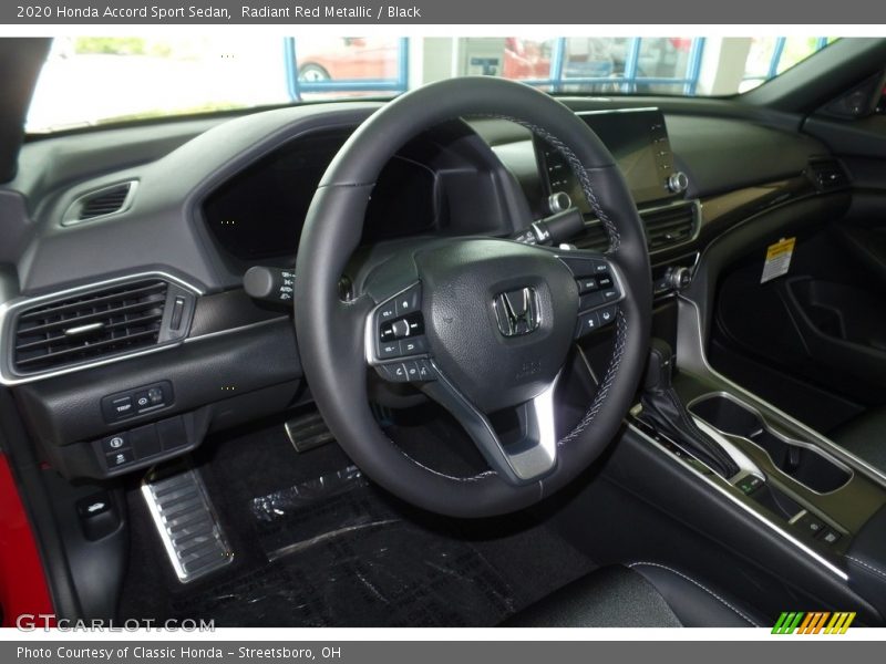 Radiant Red Metallic / Black 2020 Honda Accord Sport Sedan