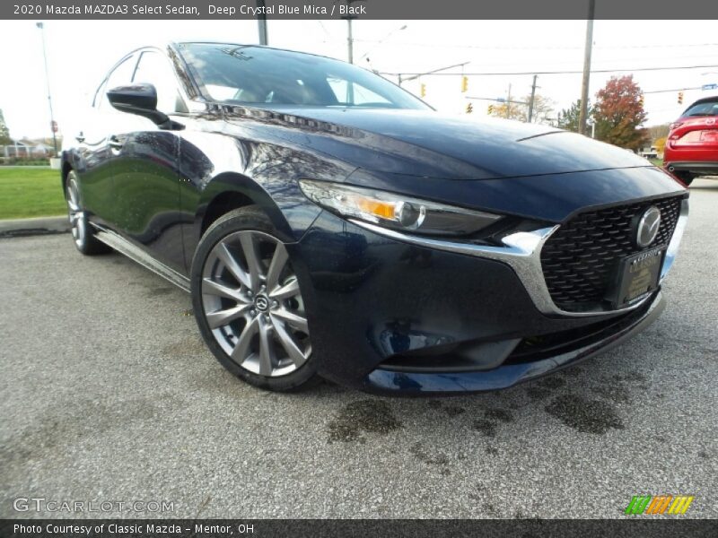 Deep Crystal Blue Mica / Black 2020 Mazda MAZDA3 Select Sedan