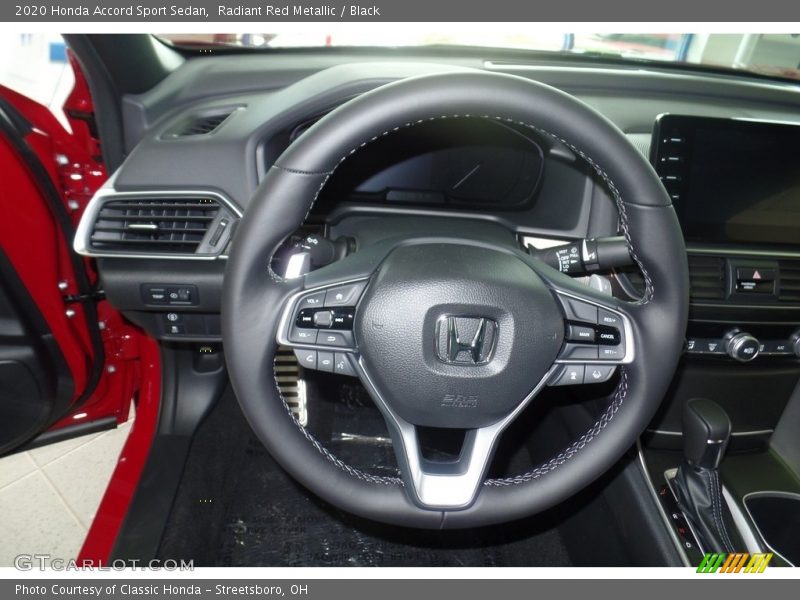 Radiant Red Metallic / Black 2020 Honda Accord Sport Sedan
