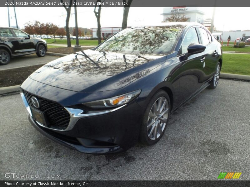 Deep Crystal Blue Mica / Black 2020 Mazda MAZDA3 Select Sedan